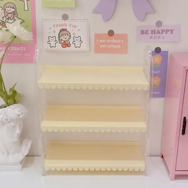 Fresh Lace 3-Layer Shelf for Cosmetics Display - Image 7