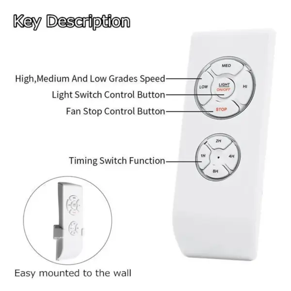 Universal Ceiling Fan Lamp Remote Controller Kit - Image 6