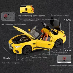 1:24 Scale Yellow Mercedes-Benz SL63 Diecast Model 12 S2e8a2fc0a0ed4abdb8d1448272ef4dee5