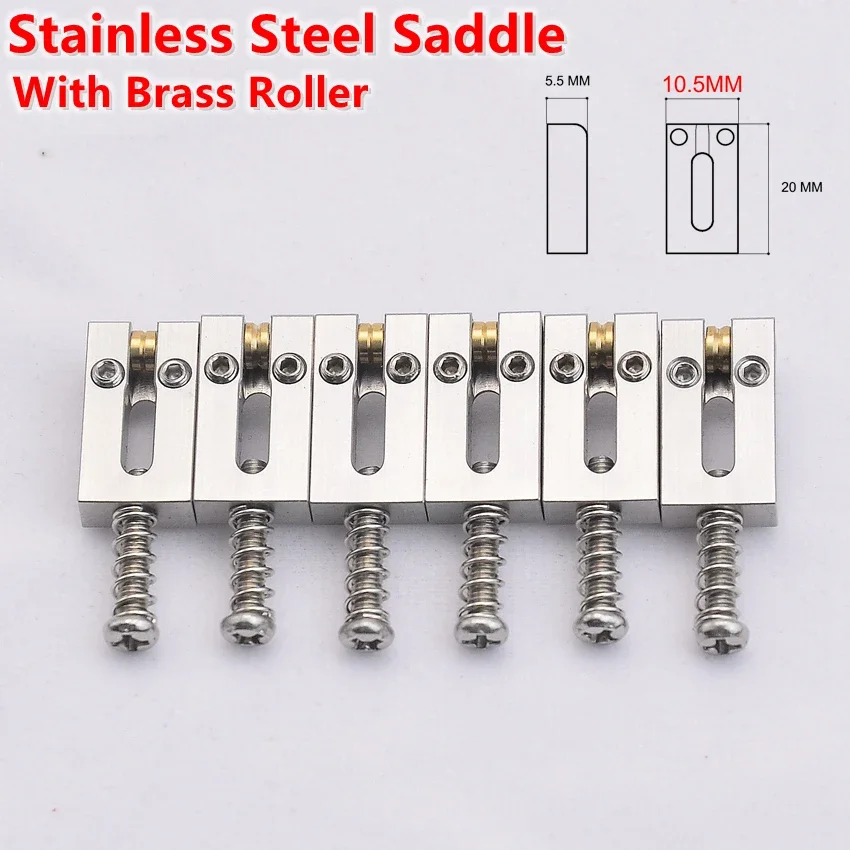 Premium Electric Guitar Bridge with Saddles 6 Premium Electric Guitar Bridge with Saddles - Image 6