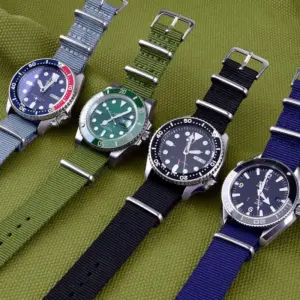 Gray Ballistic Nylon NATO Watchband 22mm 20mm 18mm 12 S2ea1ab93f61d4e44a44ca07403566862r 4