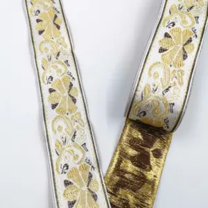 Vintage Ethnic Embroidery Ribbon 33mm 7 Meters 80 S2f3b014229604a109f94bee1e06aba2dR