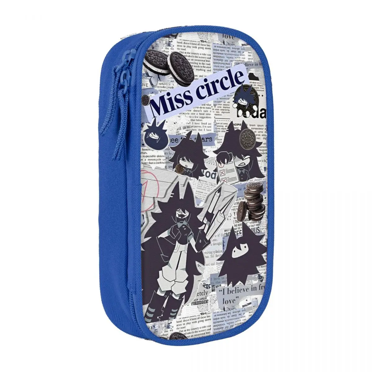 Miss Circle Cartoon Pencil Case in Three Colors 7 Miss Circle Cartoon Pencil Case in Three Colors - Image 7