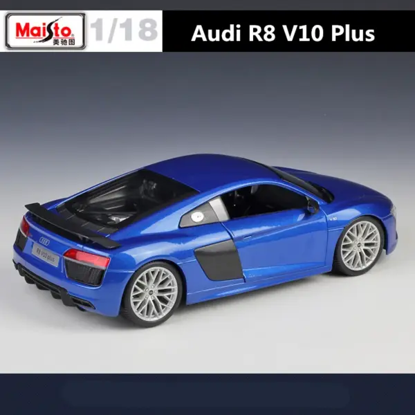 1:18 Scale Audi R8 V10 Plus Diecast Model - Image 6