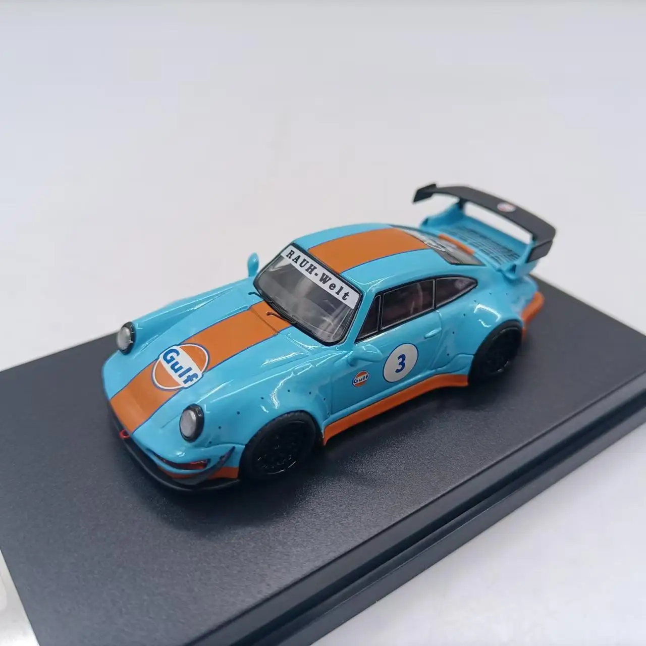 1:64 Diecast Porsche Car Model with Spoiler 4 1:64 Diecast Porsche Car Model with Spoiler - Image 4