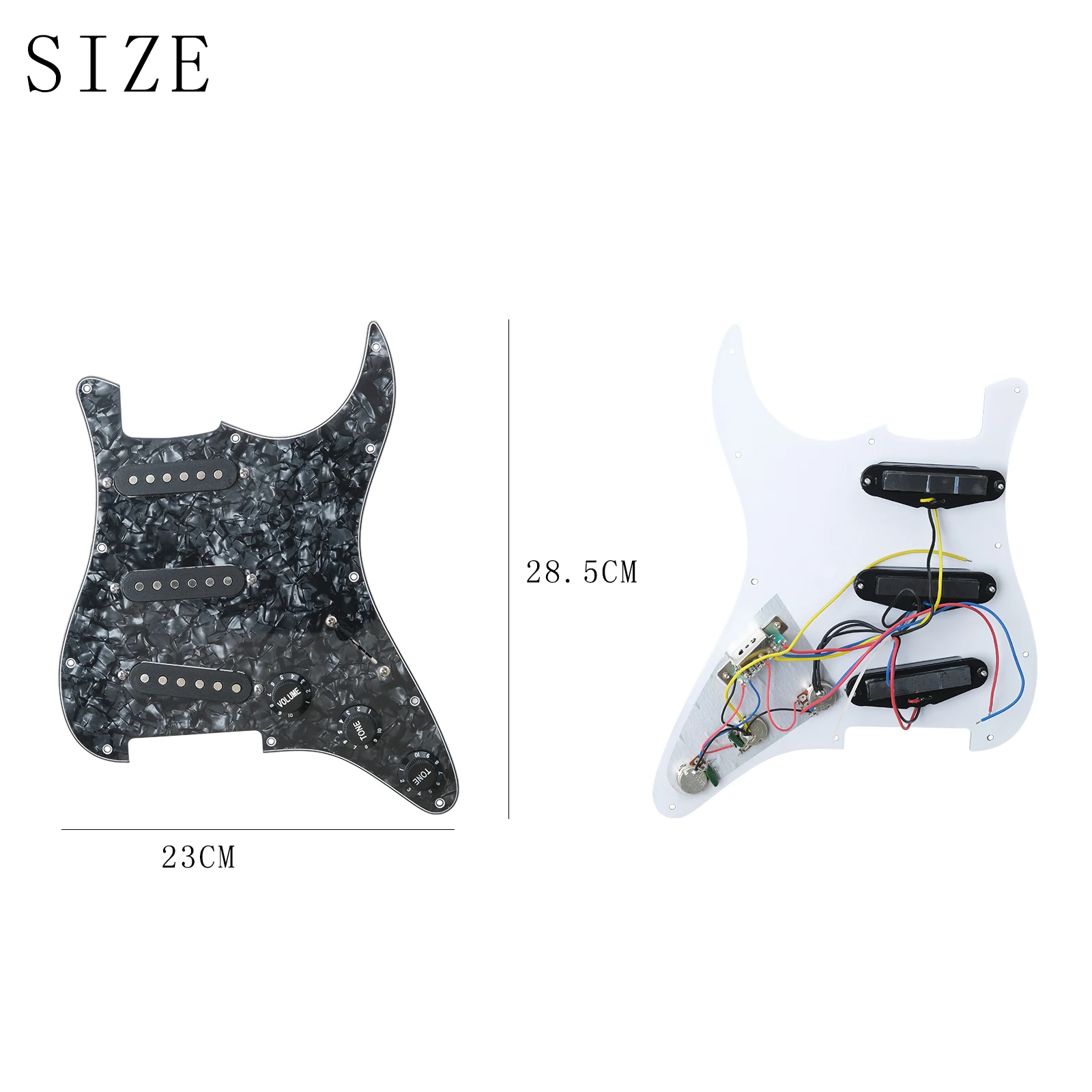 Electric Guitar Loaded Pickguard for ST Style 6 Electric Guitar Loaded Pickguard for ST Style - Image 6