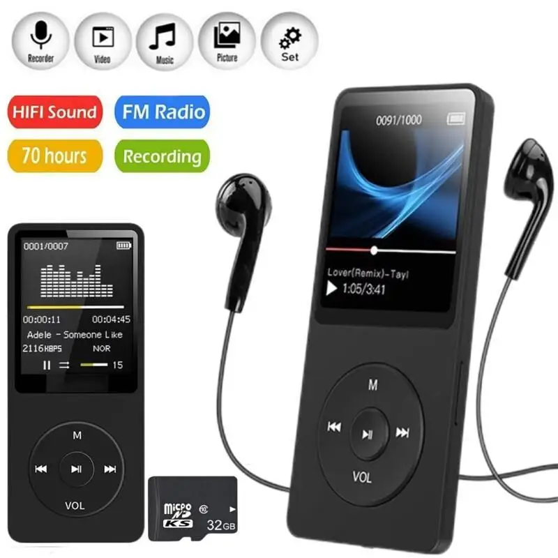 Black 1.8 Inch MP3/MP4 Player 2 Black 1.8 Inch MP3/MP4 Player - Image 2