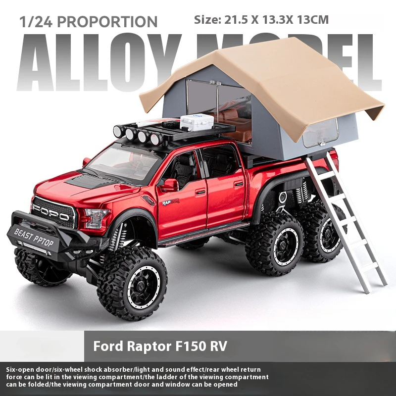 Ford Raptor F150 1:24 Scale Diecast Model 7 Ford Raptor F150 1:24 Scale Diecast Model - Image 7