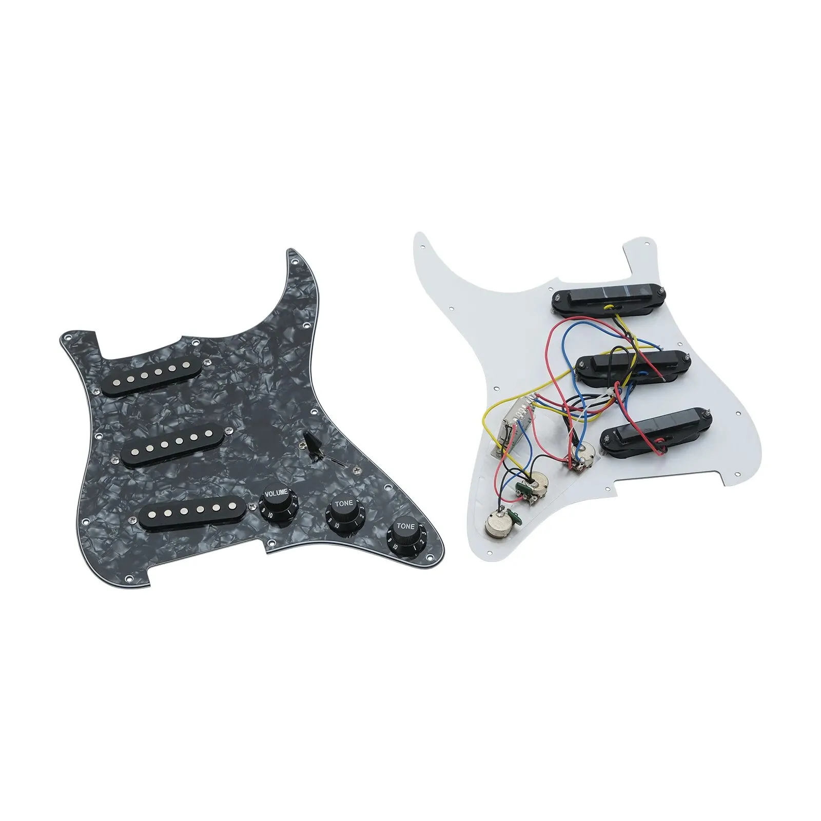 Electric Guitar Loaded Pickguard for ST Style 7 Electric Guitar Loaded Pickguard for ST Style - Image 7