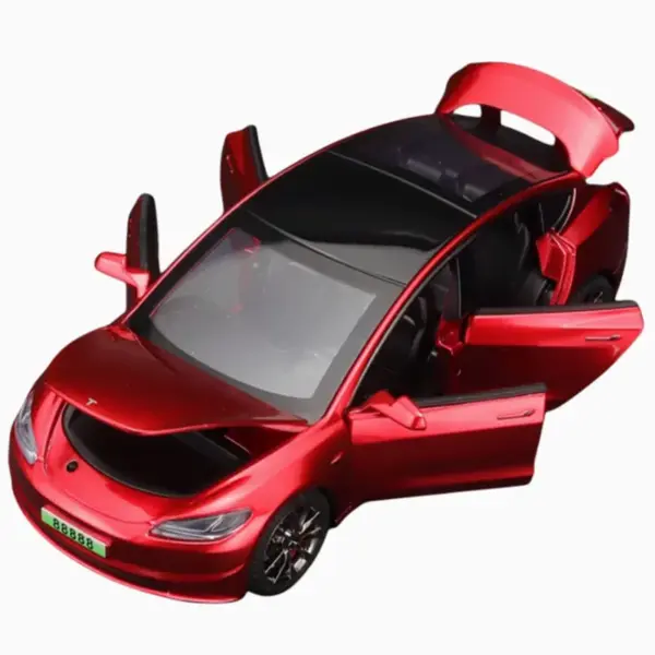 Diecast Model 3 1/32 Scale Red Collectible - Image 4