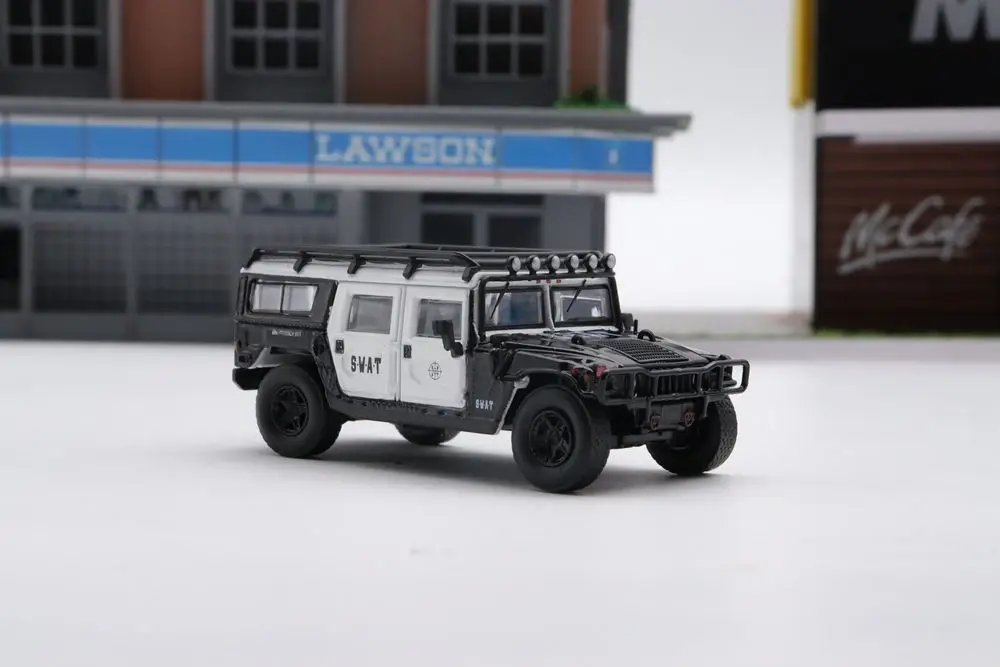 Hummer H1 Diecast Model SWAT Navy Grey 4 Hummer H1 Diecast Model SWAT Navy Grey - Image 4