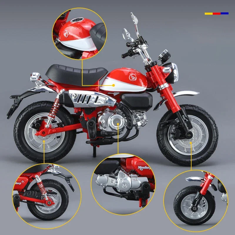 1:12 Honda Monkey 125 Die-Cast Motorcycle Model 4 1:12 Honda Monkey 125 Die-Cast Motorcycle Model - Image 4