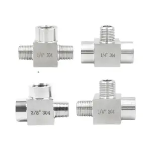 304 Stainless Steel Tee Pipe Fitting Connectors 11 S33d8744b33774d6da66142f8240451a5y
