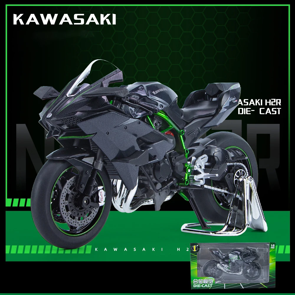 1:9 Kawasaki H2R Ninja Motorcycle Model Collectible 8 1:9 Kawasaki H2R Ninja Motorcycle Model Collectible - Image 8