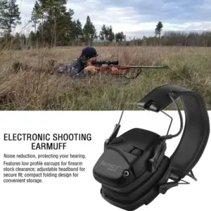 Tactical Electronic Shooting Earmuff with Amplification 17 S342faeb00984436a8c9b33678c62a213R