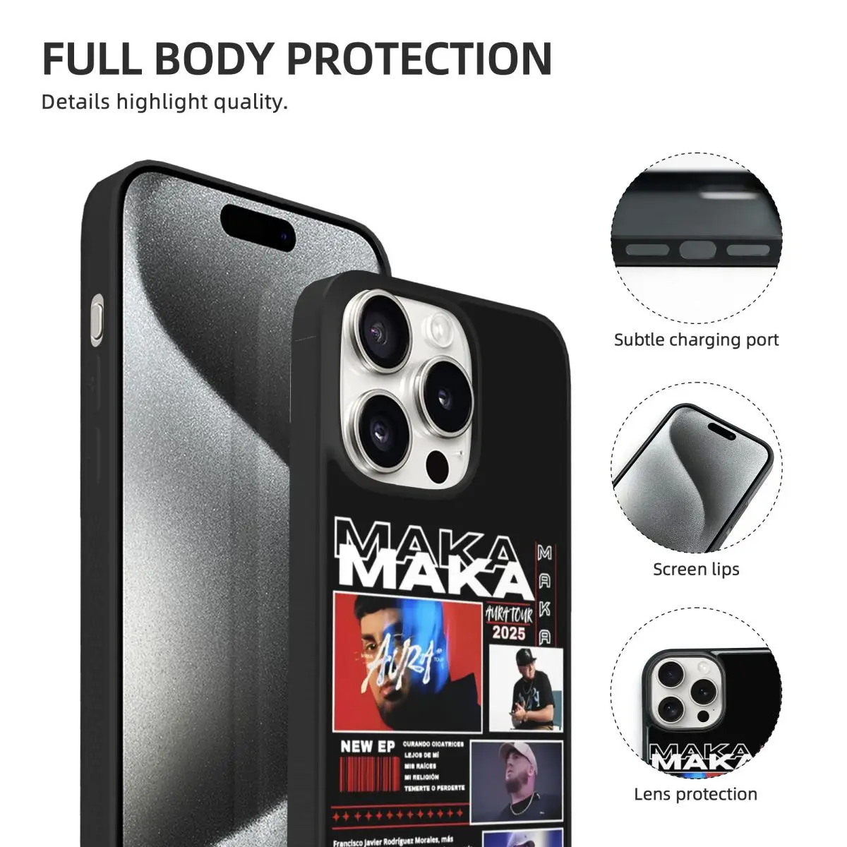 Maka Aura 2025 Tour Phone Case for iPhone 15 Pro 4 Maka Aura 2025 Tour Phone Case for iPhone 15 Pro - Image 4