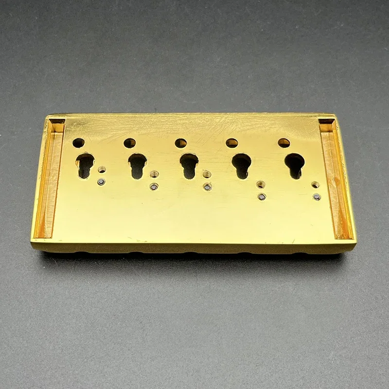 Vintage 5-String Locked Saddle Bass Bridge 4 Vintage 5-String Locked Saddle Bass Bridge - Image 4