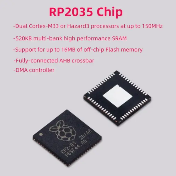 Raspberry Pi Pico 2 RP2350 Microcontroller Board - Image 5
