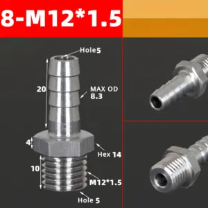 M3 to M16 Metric Hose Barb Fittings 41 S349f0fc2db5c419b88529bb5c149feedE