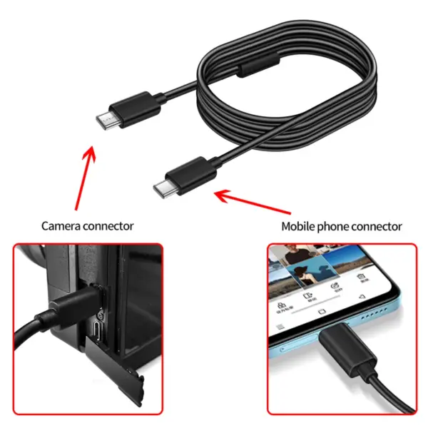 TYPE C to TYPE C OTG Cable for Cameras - Image 3