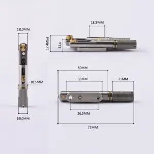 Steel Bridges for Fanned Fret Guitars 22 S35038f51e21b47cba31d1326a21f6c03d