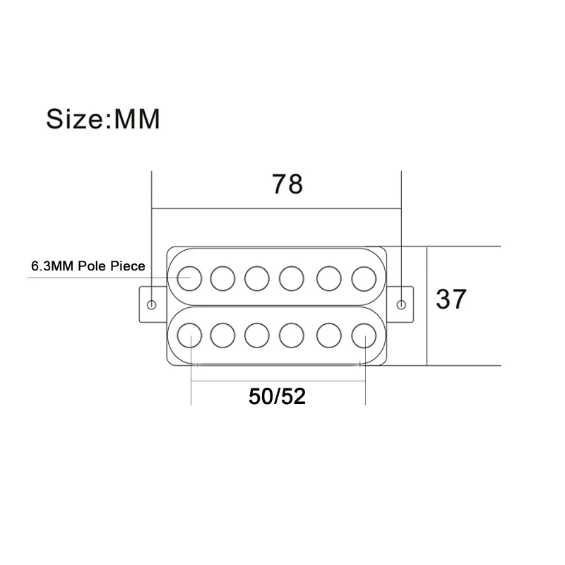 Electric Guitar Humbucker Pickup Dual-Coil 7K 7.5K 2 Electric Guitar Humbucker Pickup Dual-Coil 7K 7.5K - Image 2