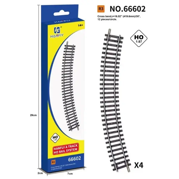 HO Scale Model Train Track with Curved Rails - Image 18