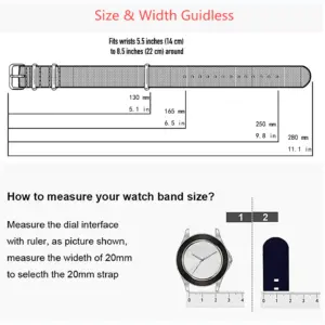 Olive Green Nylon Watch Band 20mm 22mm 13 S3563010253da4ad28f682be3899c32fcM 7