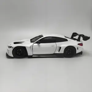 1:24 BMW M4 GT3 Matte Black and Gloss White Diecast 8 S35684ff09c474dff9a5f4e2573862722w