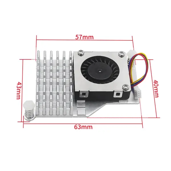 Raspberry Pi 5 PWM Cooling Fan Aluminum Heatsink - Image 4