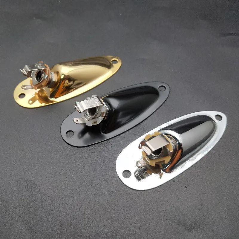 Boat Style 1/4 Inch Guitar Jack Socket Plate 3 Boat Style 1/4 Inch Guitar Jack Socket Plate - Image 3