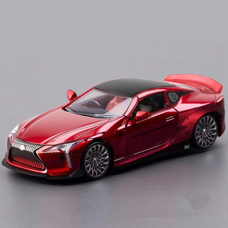 1:32 Scale Red Lexus LC500 Diecast Model 10 1:32 Scale Red Lexus LC500 Diecast Model - Image 10