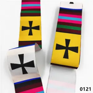 Vibrant 5cm Jacquard Ribbons - 7 Meters 106 S3698f85a2b4748f1ae84b8e343de0087E