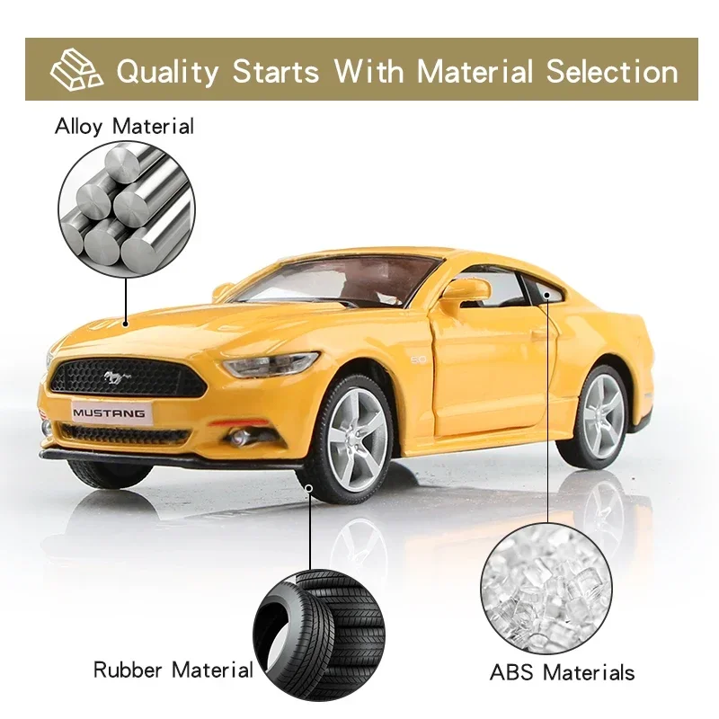 1:36 Scale Ford Mustang GT Diecast Model 5 1:36 Scale Ford Mustang GT Diecast Model - Image 5