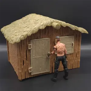 1/18 Scale Soldier Cottage Model for Dolls 8 S37b17e3965d34638a951faaf04d57932i