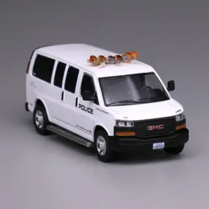 GMC Express Van Police Diecast Model 1:64 Scale 6 S37c05ea58d2142dc81a5f788d7a5f9d7p
