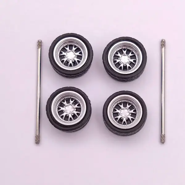 Custom 1:64 Scale Model Car Wheels Set - Image 15