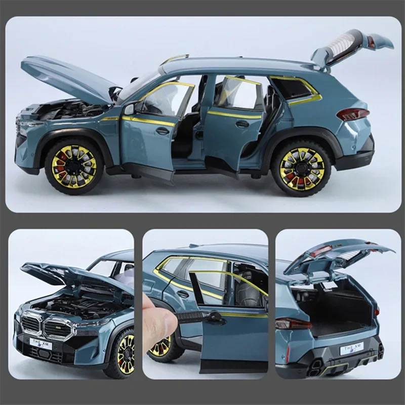BMW XM SUV Diecast Model Light Blue 1:24 3 BMW XM SUV Diecast Model Light Blue 1:24 - Image 3