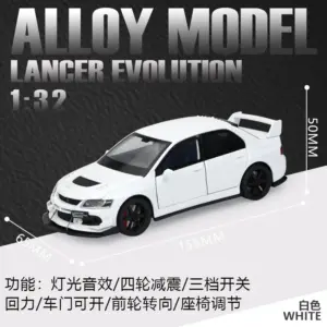 1:32 Scale Diecast Mitsubishi Lancer Evolution Model 25 S384f77bd59c1453c87dcdaeadc3b270cW