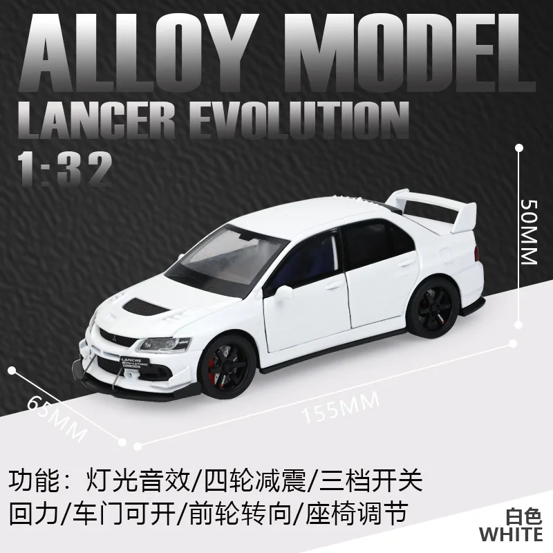 1:32 Scale Diecast Mitsubishi Lancer Evolution Model 11 1:32 Scale Diecast Mitsubishi Lancer Evolution Model - Image 11