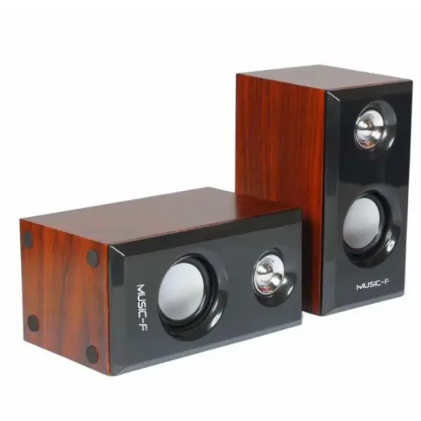Wooden Speakers with USB and 3.5mm Input - Image 5
