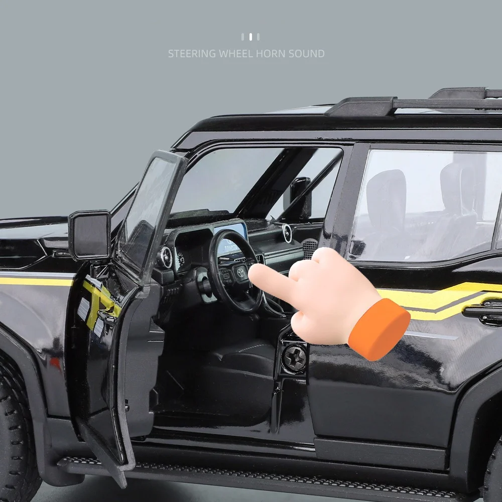 1:24 Diecast Land Cruiser Prado Model Car 6 1:24 Diecast Land Cruiser Prado Model Car - Image 6