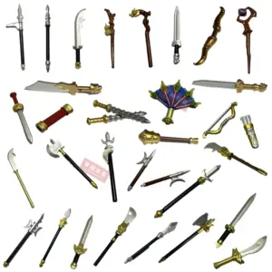 Curved Blade Spear Accessory for Micro Figures 3 S38ffe19310bf484384bc9e4a320fc3a6l 21