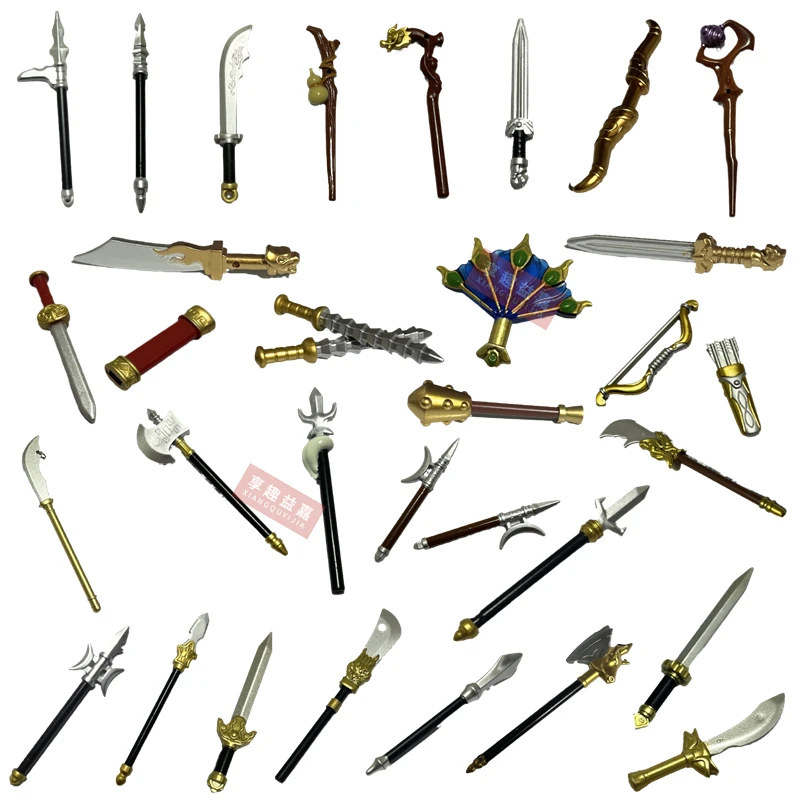 Curved Blade Spear Accessory for Micro Figures 2 Curved Blade Spear Accessory for Micro Figures - Image 2