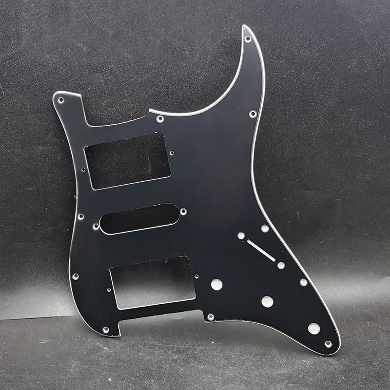 HSH Electric Guitar 3 Ply Pickguard Black White 5 HSH Electric Guitar 3 Ply Pickguard Black White - Image 5