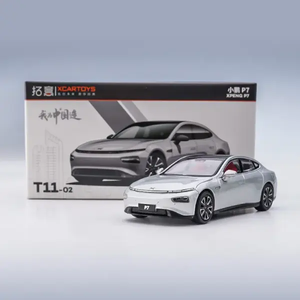 Xpeng P7 Green 1/64 Scale Diecast Model - Image 2