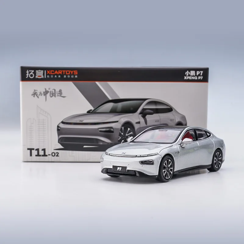 1/64 Xpeng P7 Lime Green Diecast Model Car 2 1/64 Xpeng P7 Lime Green Diecast Model Car - Image 2