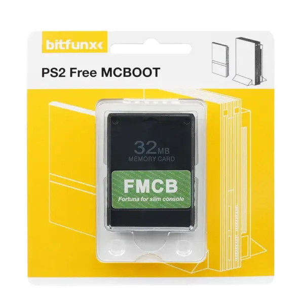 Bitfunx Fortuna 8MB 16MB 32MB 64MB Memory Cards for PS2 Slim - Image 7