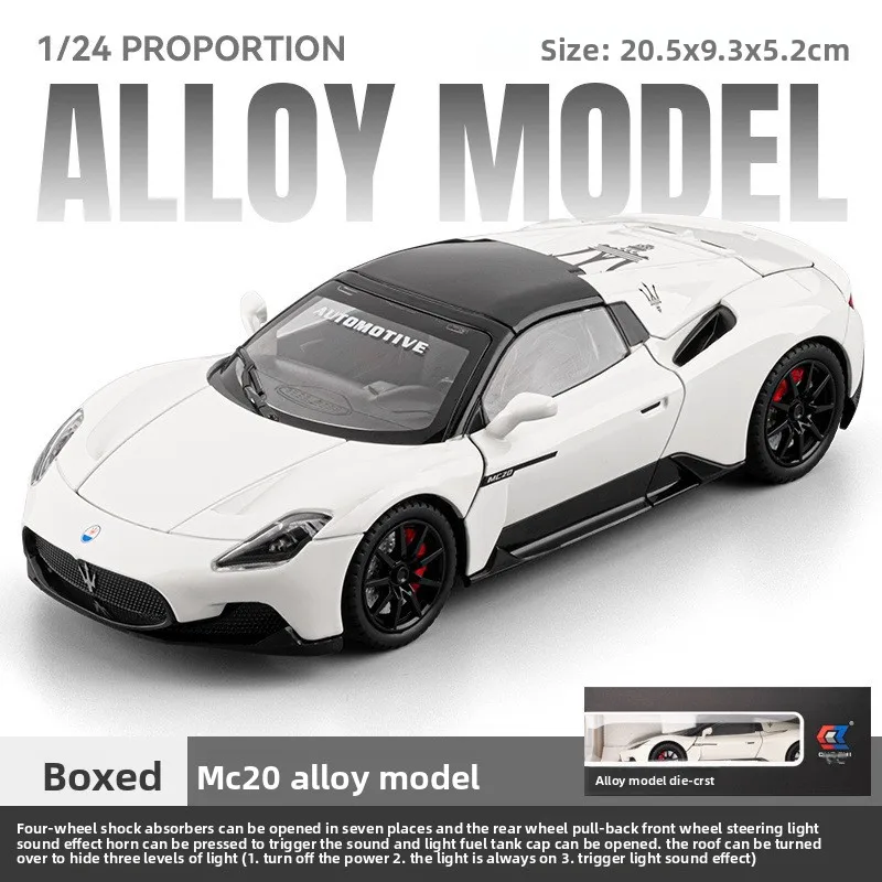MC20 Convertible Sports Car Diecast Model 1:24 7 MC20 Convertible Sports Car Diecast Model 1:24 - Image 7
