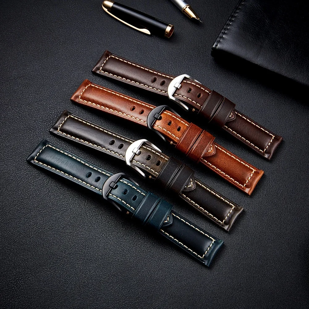 Genuine Leather Watch Strap for Huawei GT 4 3 3 Genuine Leather Watch Strap for Huawei GT 4 3 - Image 3